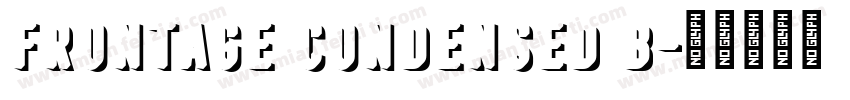 Frontage Condensed B字体转换